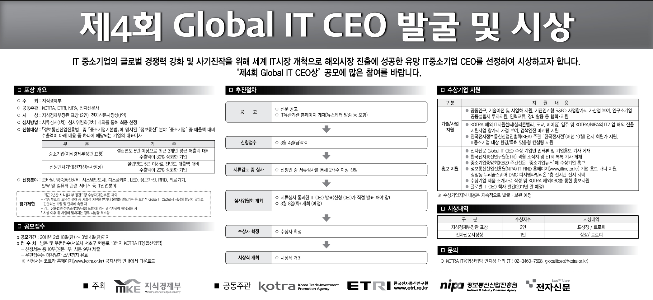 제4회 글로벌 IT CEO 발굴 및 시상 [이미지]