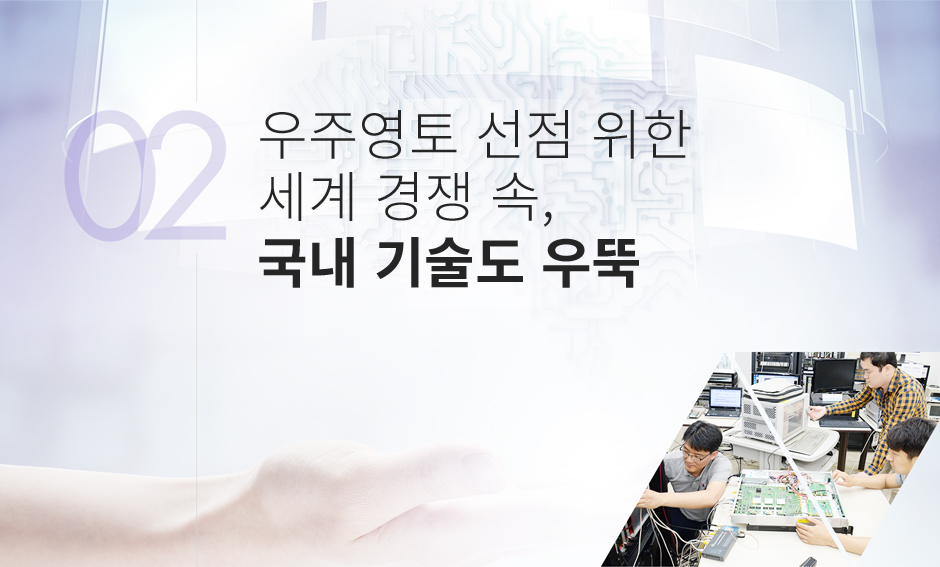 우주영토 선점 위한 세계 경쟁 속, 국내기술도 우뚝