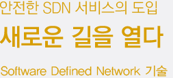 안전한 SDN 서비스의 도입 새로운 길을 열다