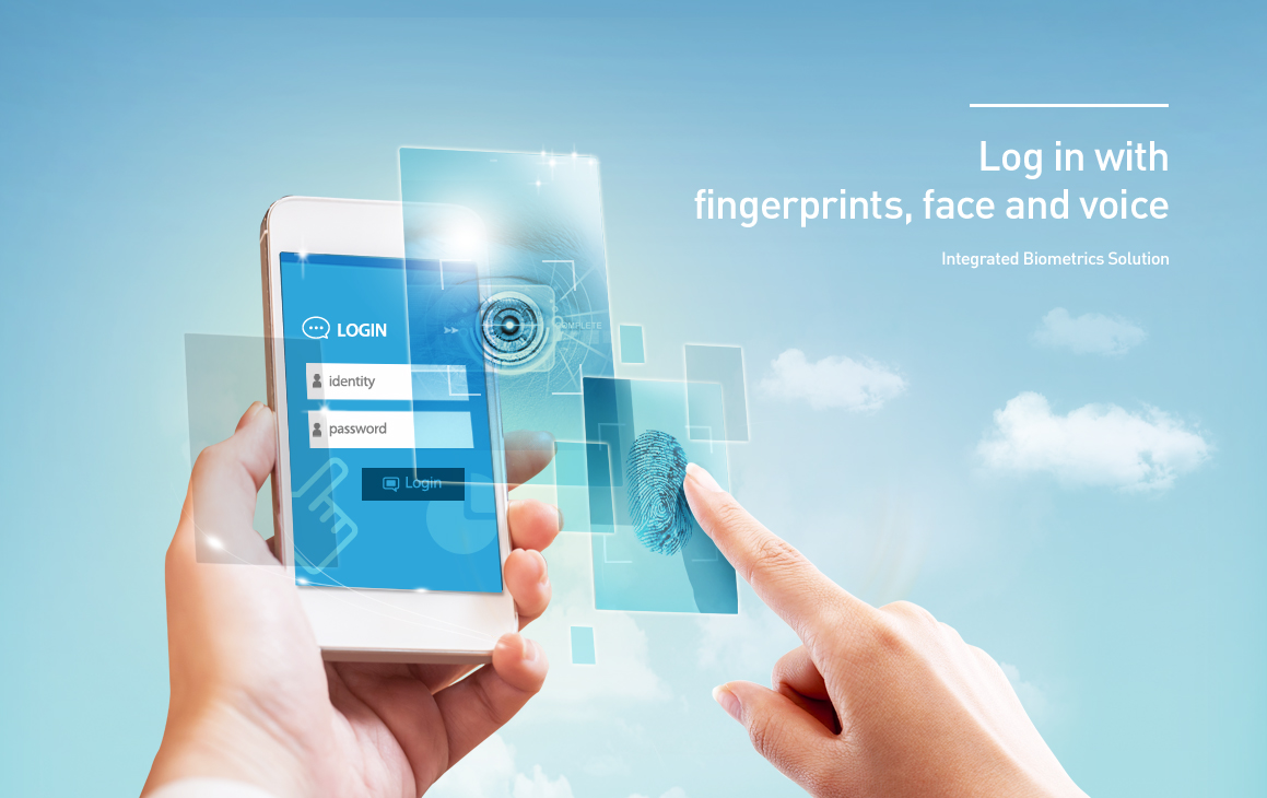 Log on with Fingerprints, Face and Voice