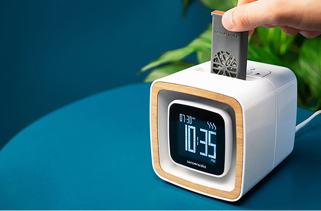Alarm clock using sense of smell developed by Sensorwake